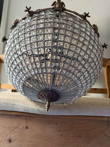 Large Bronze Bag Chandelier Ballroom Lighting Face Decoration
