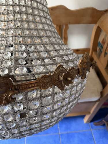 Large Bronze Bag Chandelier Ballroom Lighting Face Decoration
