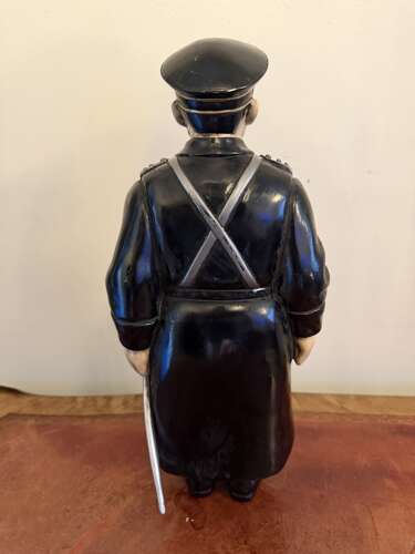 A RARE LARGE CONTINENTAL COLD PAINTED BRONZE  Russian COSSACK