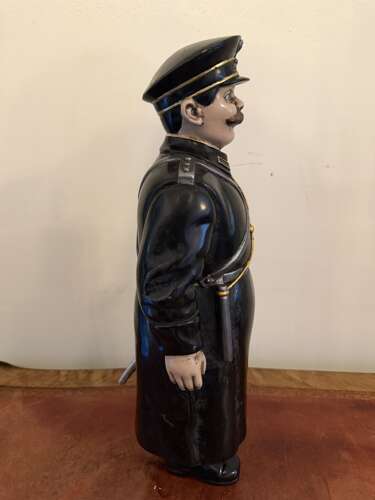 A RARE LARGE CONTINENTAL COLD PAINTED BRONZE  Russian COSSACK