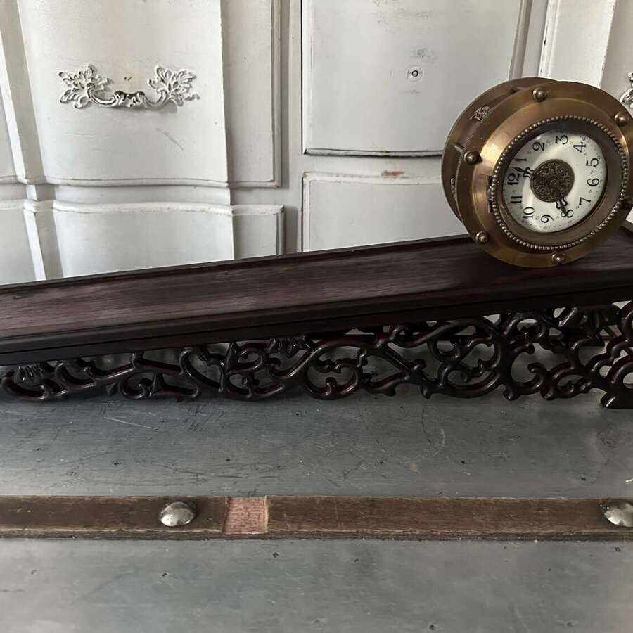 Brass Incline Gravity Congreve Rolling Mystery Clock