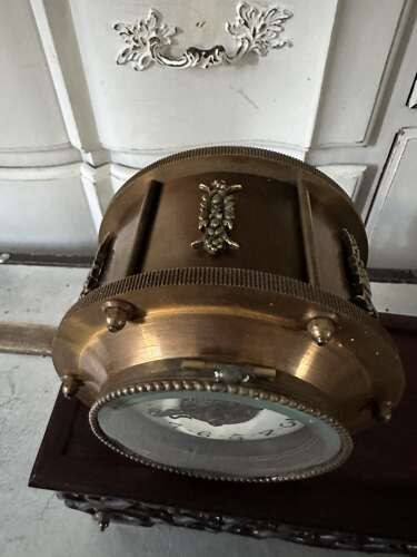Brass Incline Gravity Congreve Rolling Mystery Clock